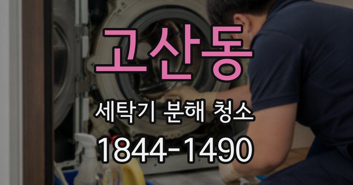 고산동 세탁기 분해 청소