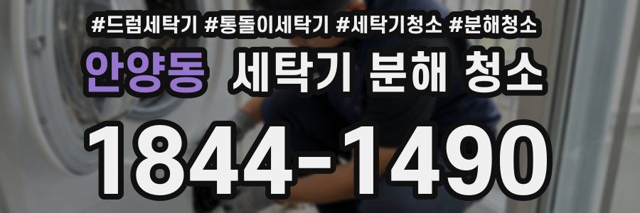 안양동 세탁기 분해 청소