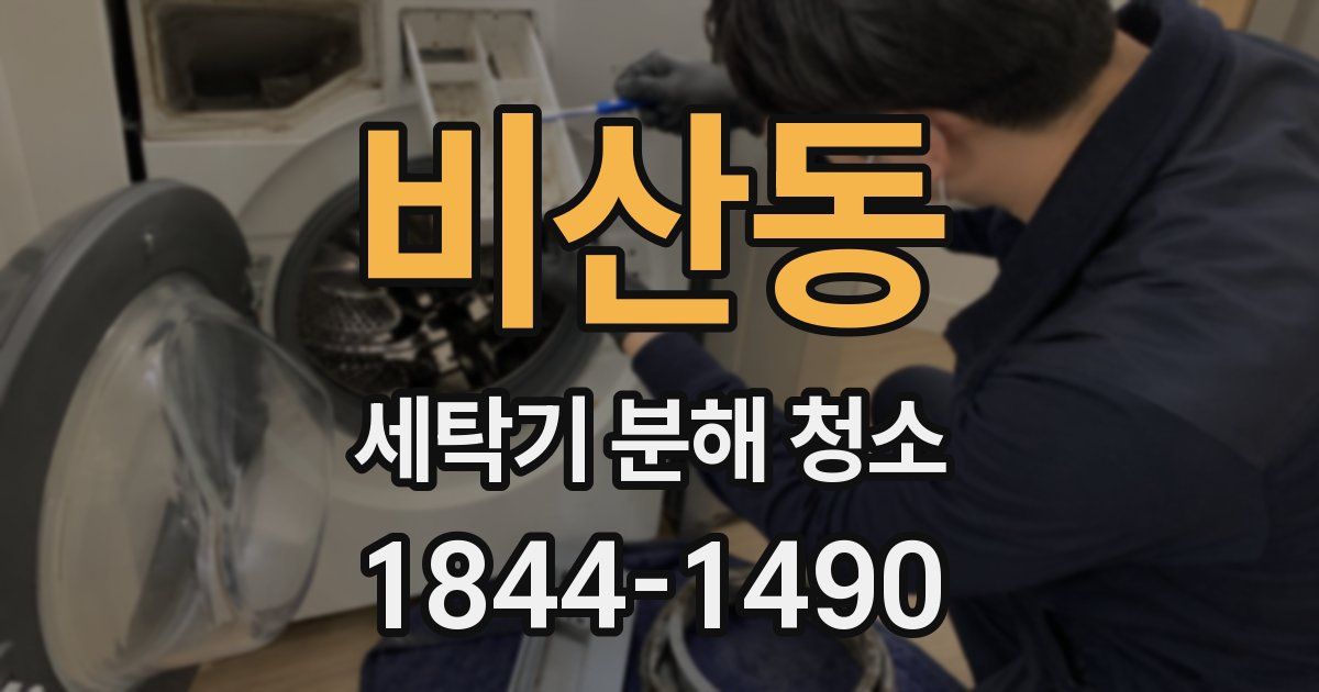 비산동 세탁기 분해 청소