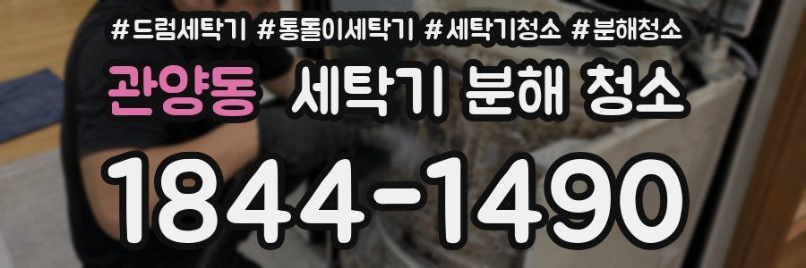 관양동 세탁기 분해 청소