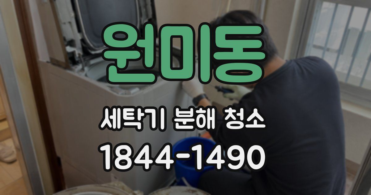원미동 세탁기 분해 청소