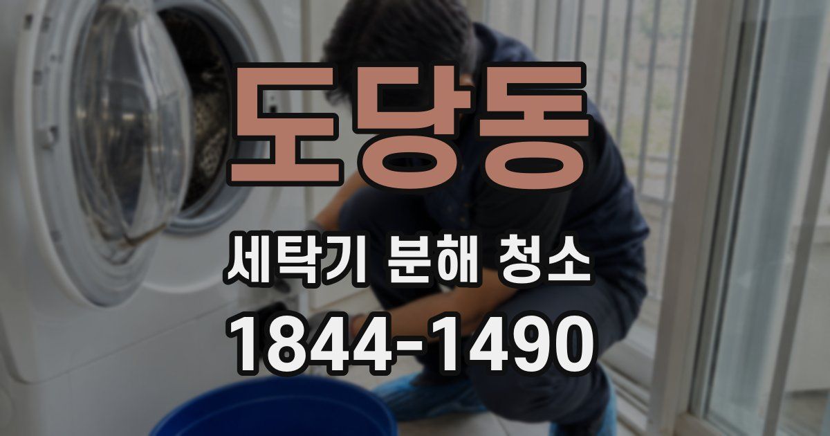 도당동 세탁기 분해 청소
