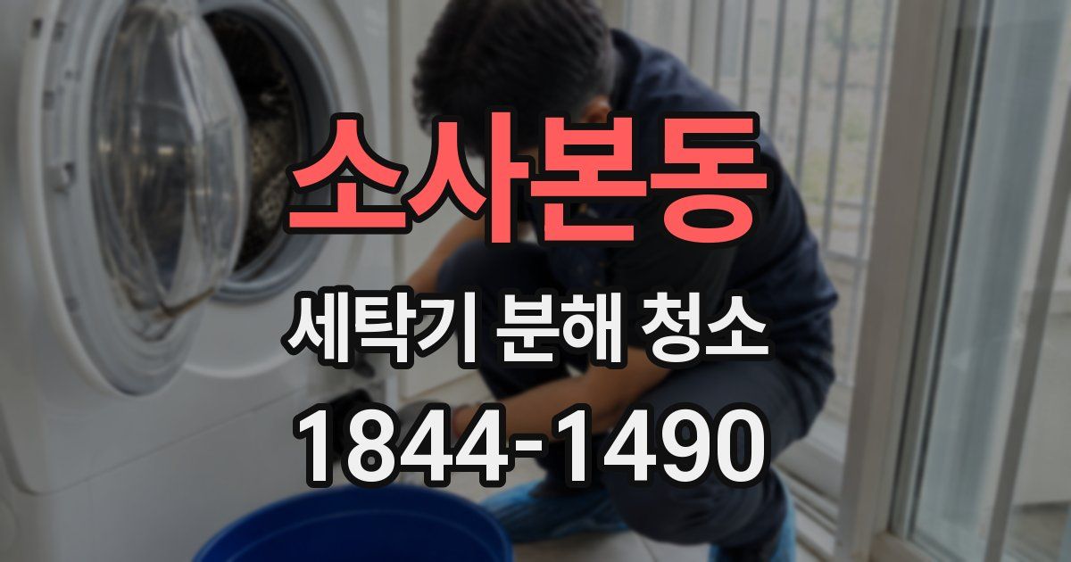 소사본동 세탁기 분해 청소