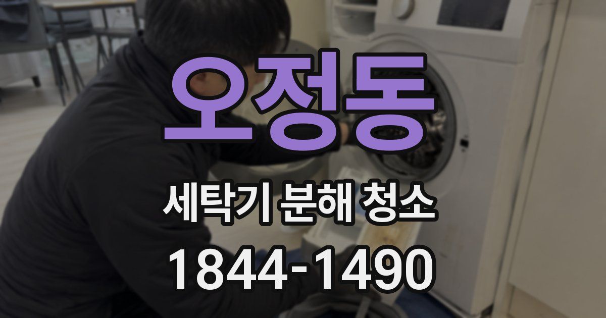 오정동 세탁기 분해 청소