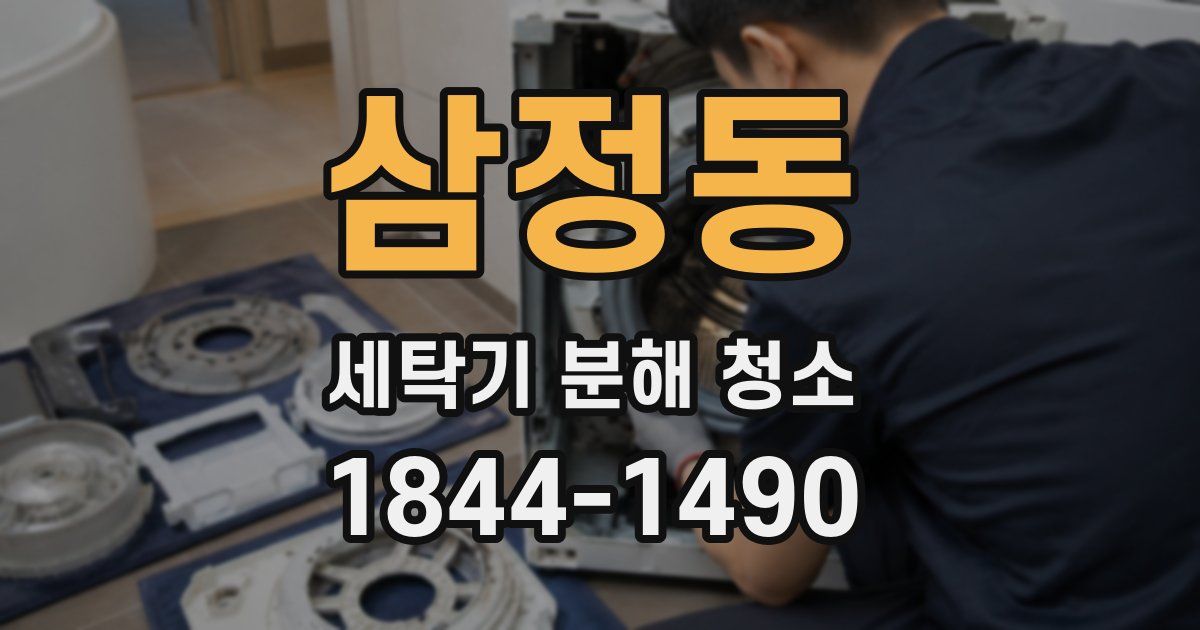 삼정동 세탁기 분해 청소