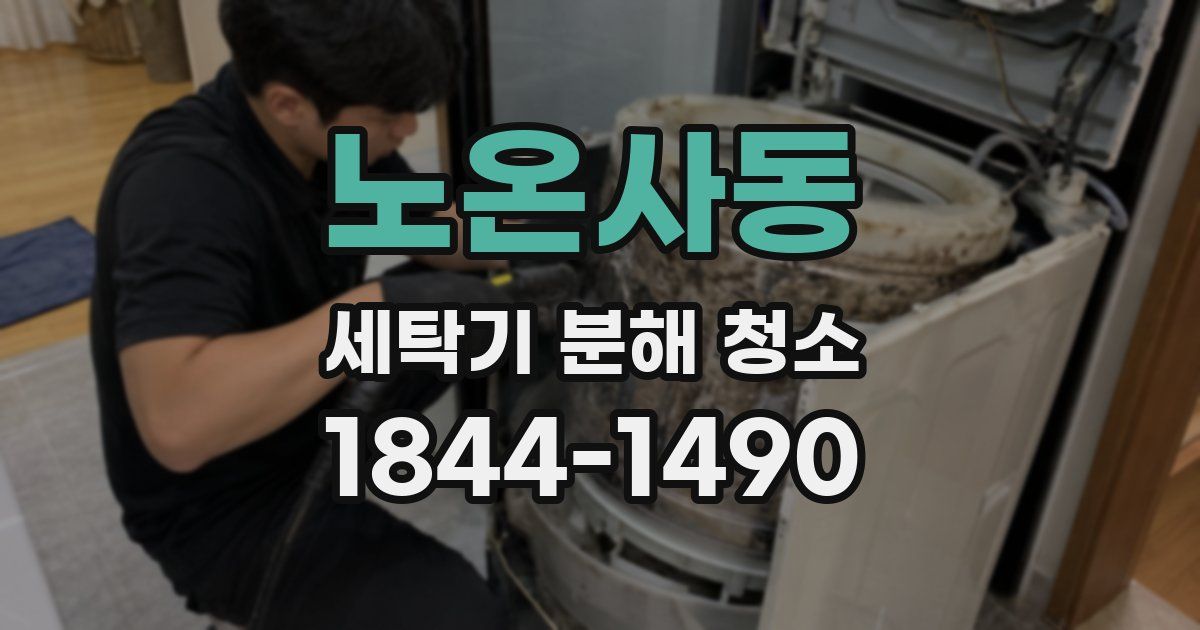 노온사동 세탁기 분해 청소