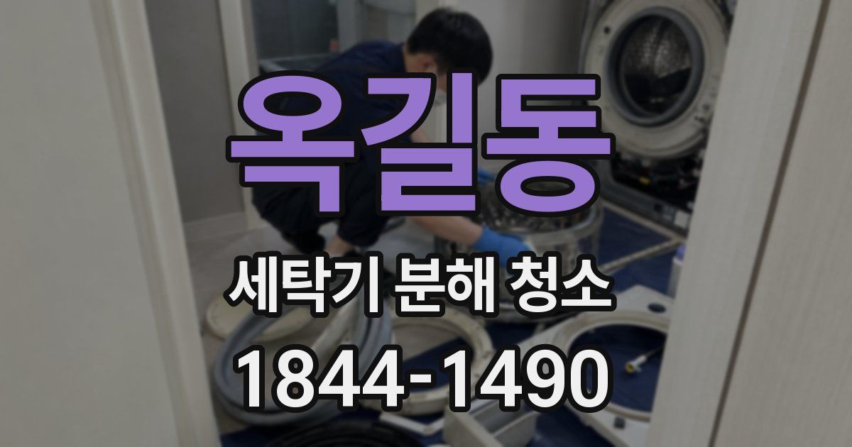 옥길동 세탁기 분해 청소