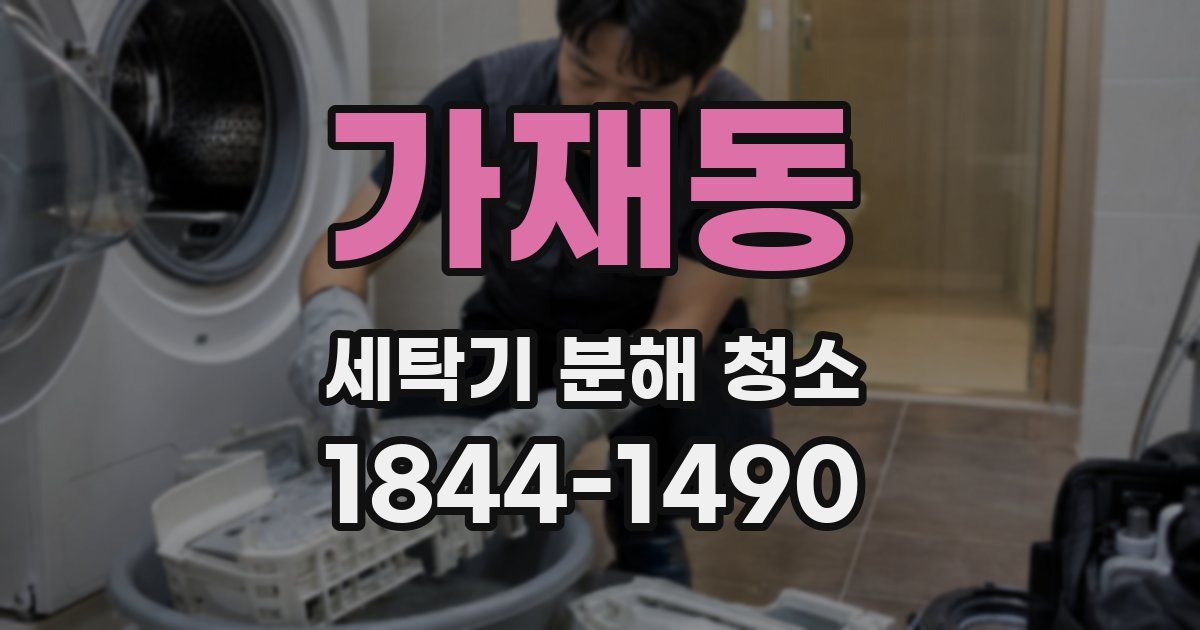 가재동 세탁기 분해 청소