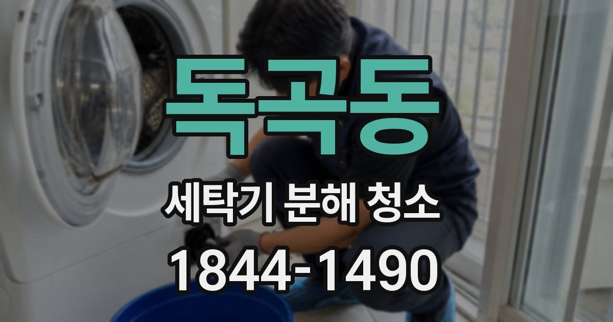 독곡동 세탁기 분해 청소