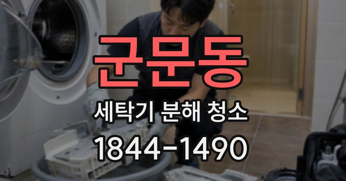 군문동 세탁기 분해 청소