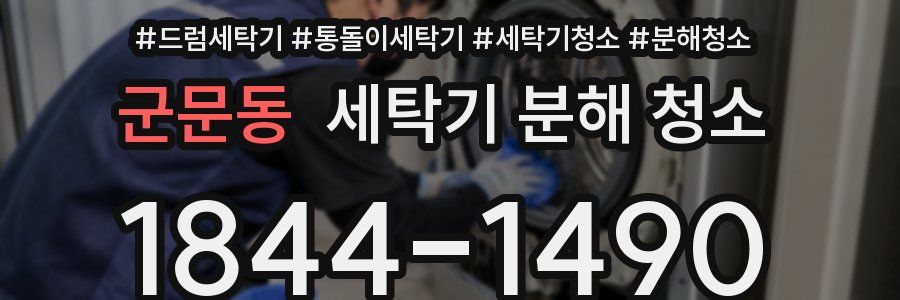군문동 세탁기 분해 청소