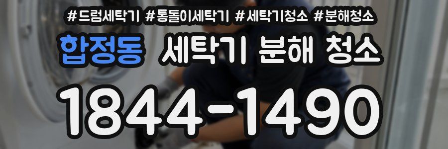 합정동 세탁기 분해 청소