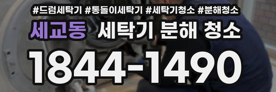 세교동 세탁기 분해 청소