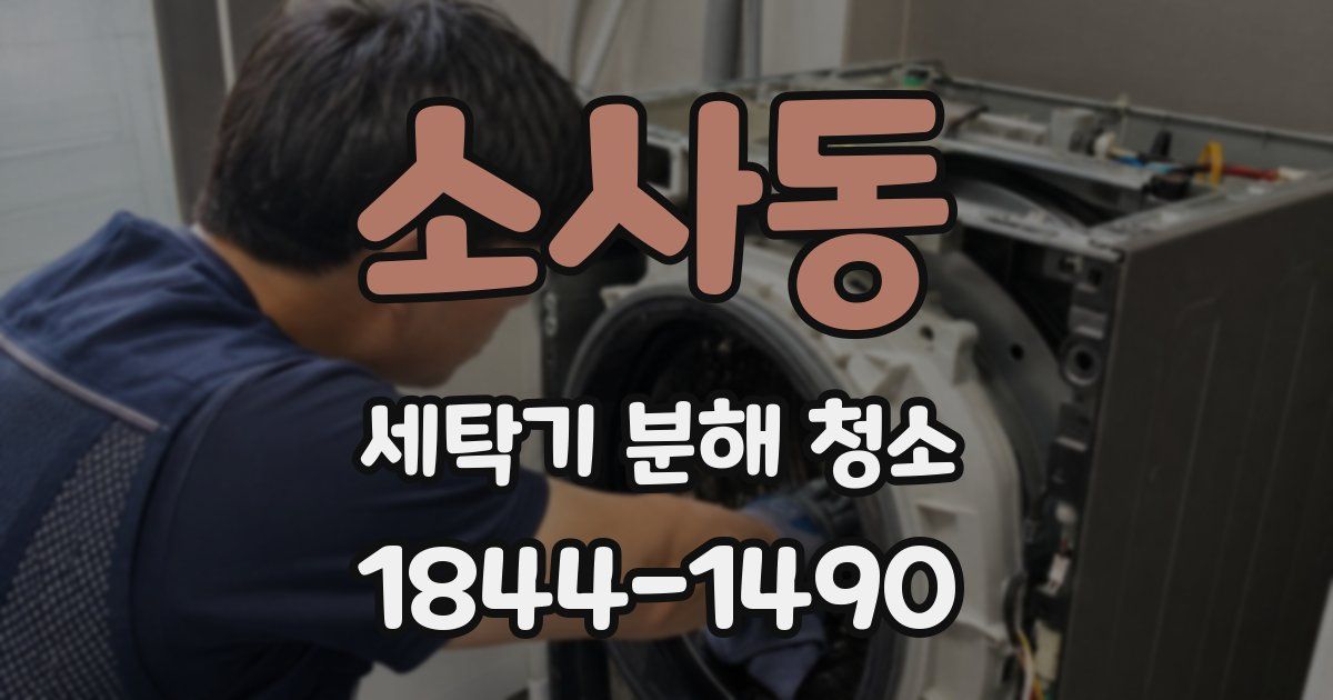 소사동 세탁기 분해 청소