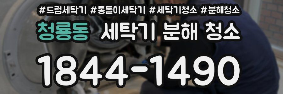 청룡동 세탁기 분해 청소