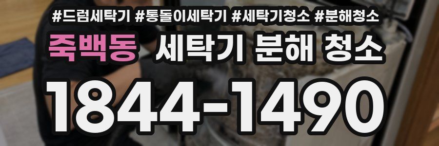 죽백동 세탁기 분해 청소
