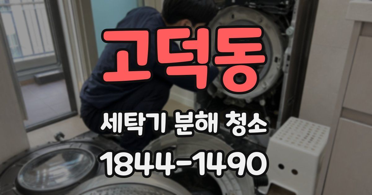 고덕동 세탁기 분해 청소
