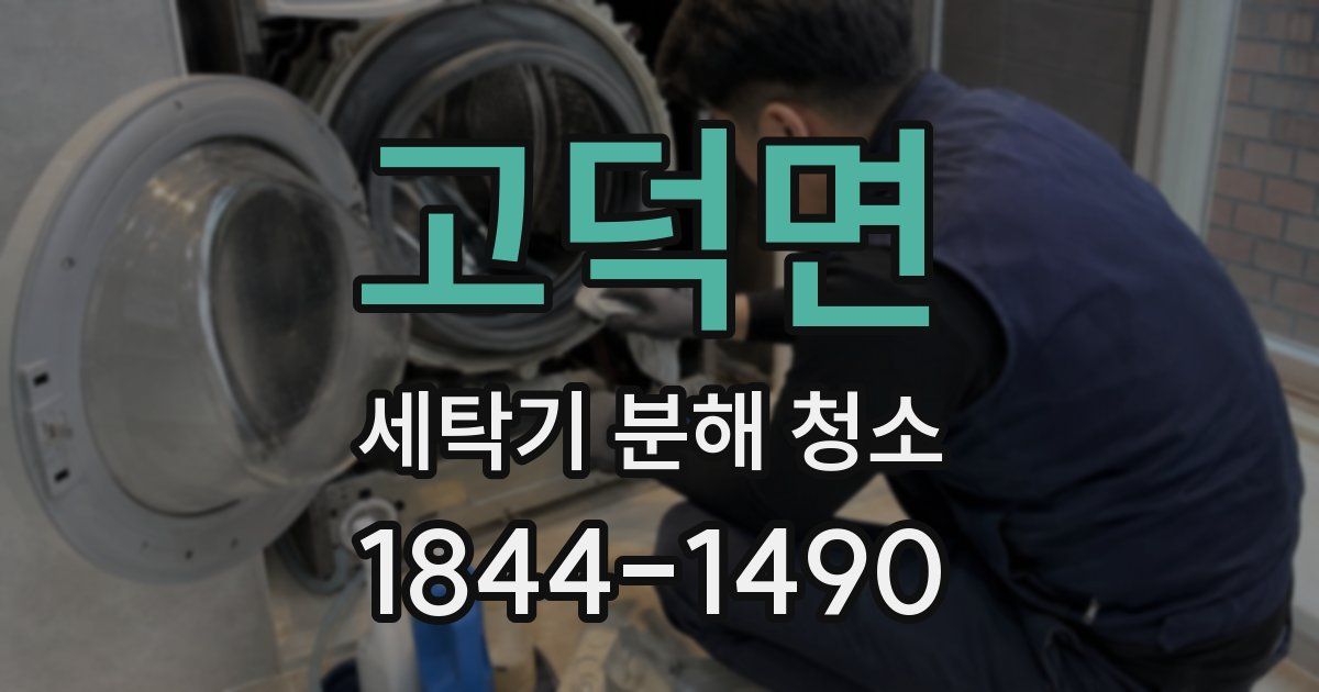 고덕면 세탁기 분해 청소