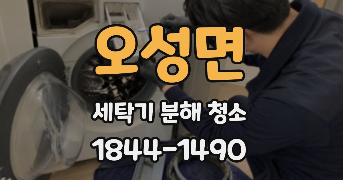 오성면 세탁기 분해 청소
