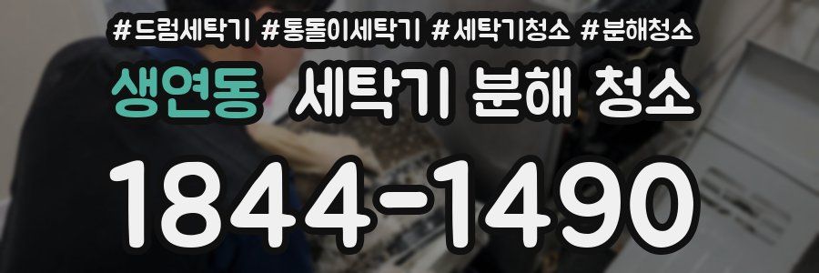 생연동 세탁기 분해 청소