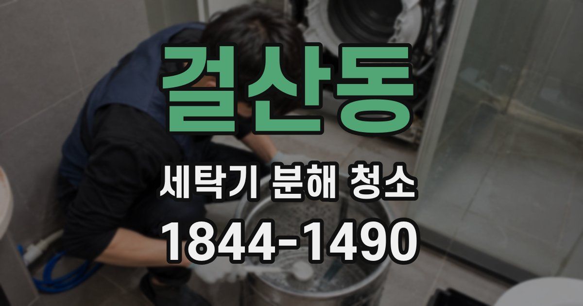 걸산동 세탁기 분해 청소