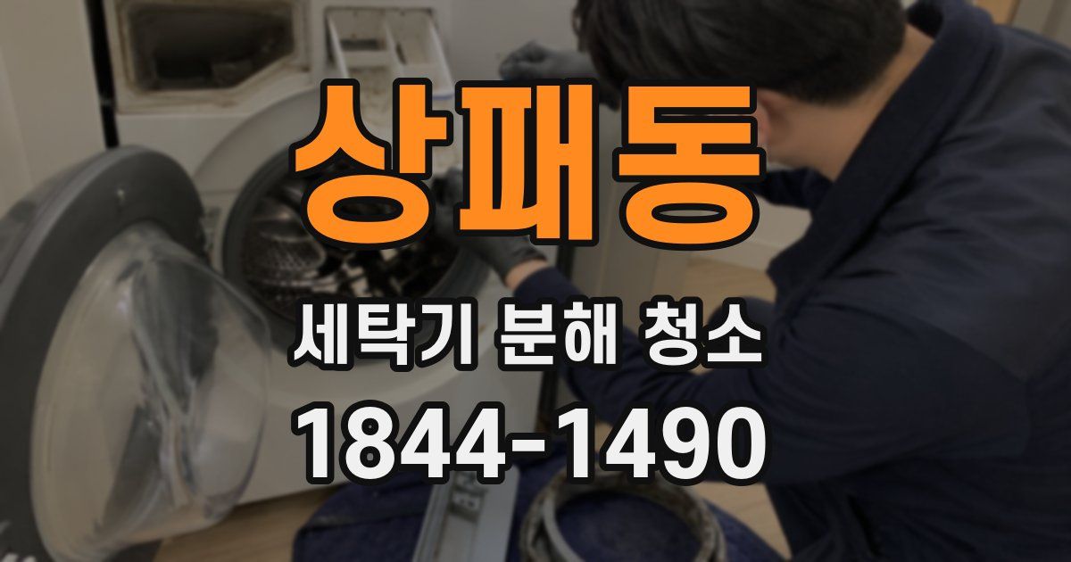 상패동 세탁기 분해 청소
