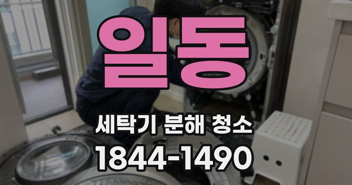 일동 세탁기 분해 청소