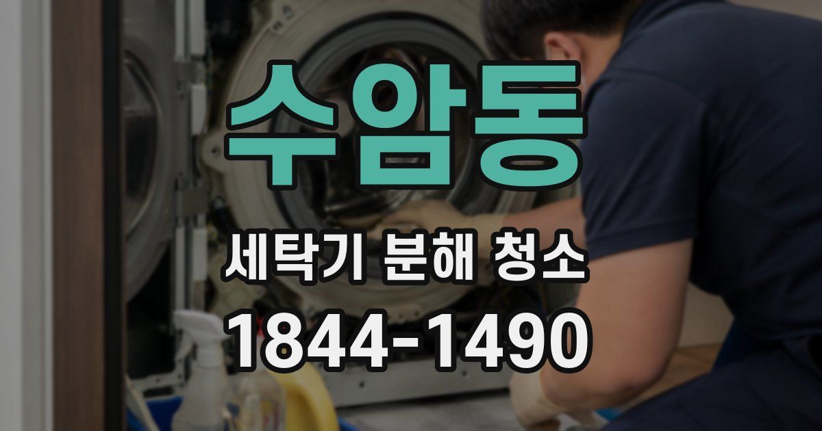 수암동 세탁기 분해 청소