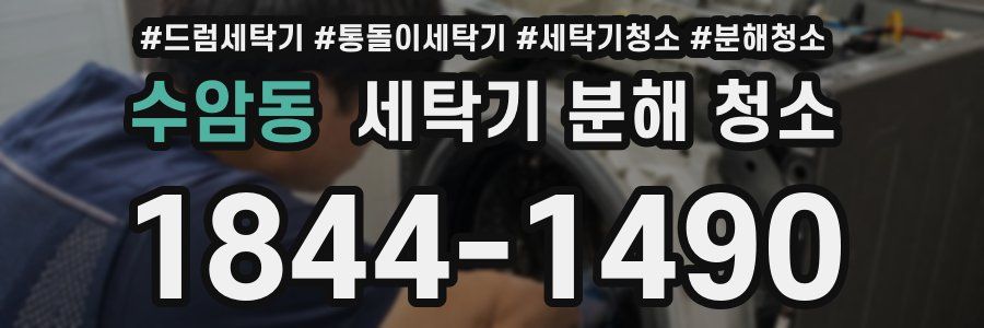 수암동 세탁기 분해 청소