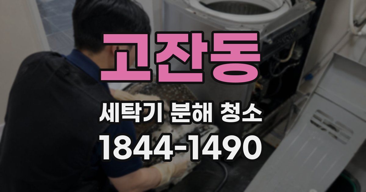 고잔동 세탁기 분해 청소