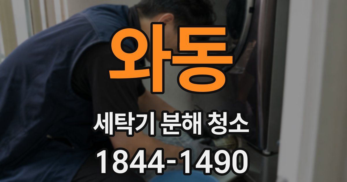 와동 세탁기 분해 청소