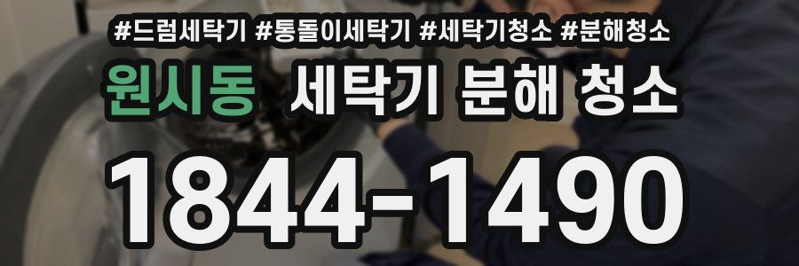 원시동 세탁기 분해 청소