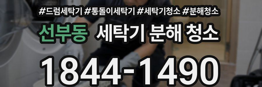 선부동 세탁기 분해 청소