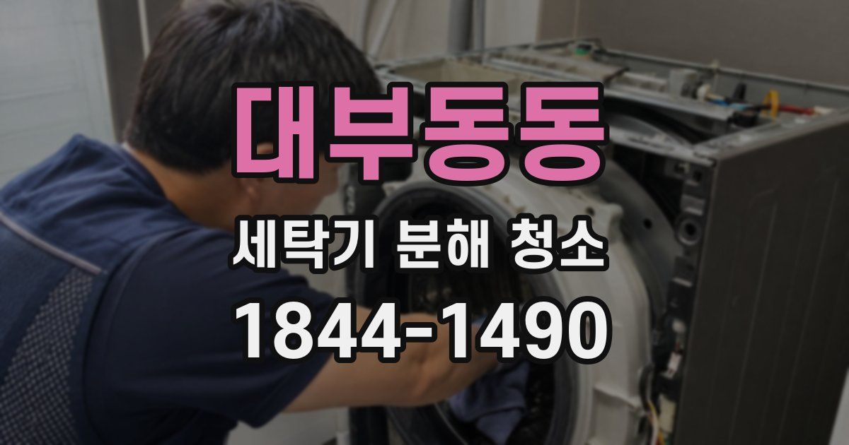 대부동동 세탁기 분해 청소