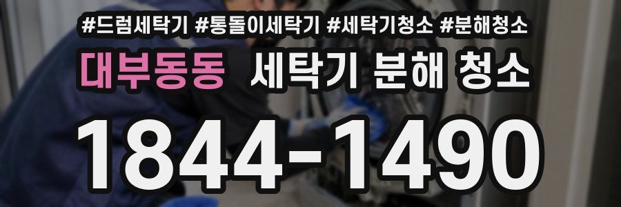 대부동동 세탁기 분해 청소