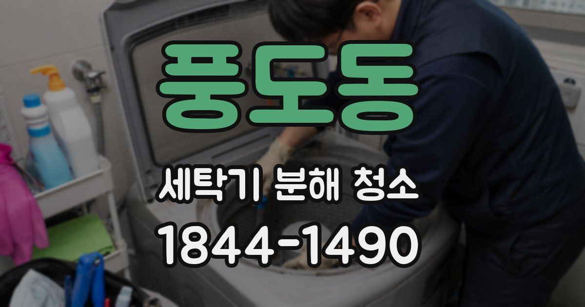 풍도동 세탁기 분해 청소