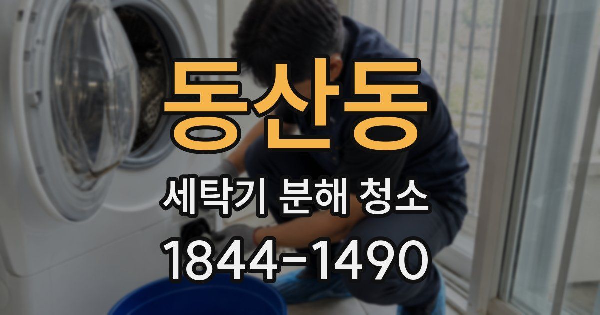 동산동 세탁기 분해 청소