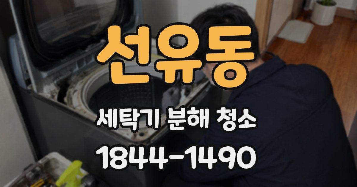 선유동 세탁기 분해 청소