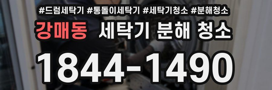 강매동 세탁기 분해 청소