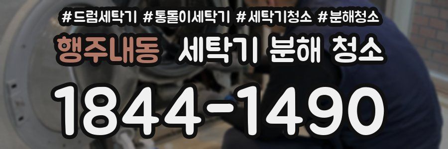 행주내동 세탁기 분해 청소
