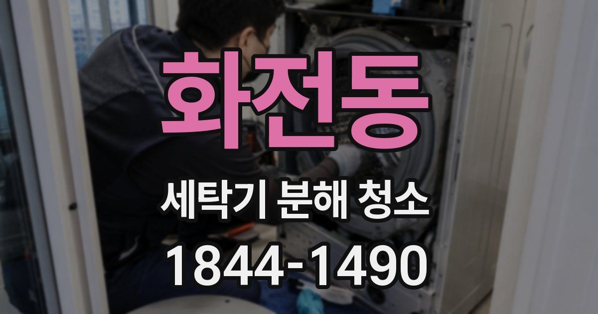 화전동 세탁기 분해 청소