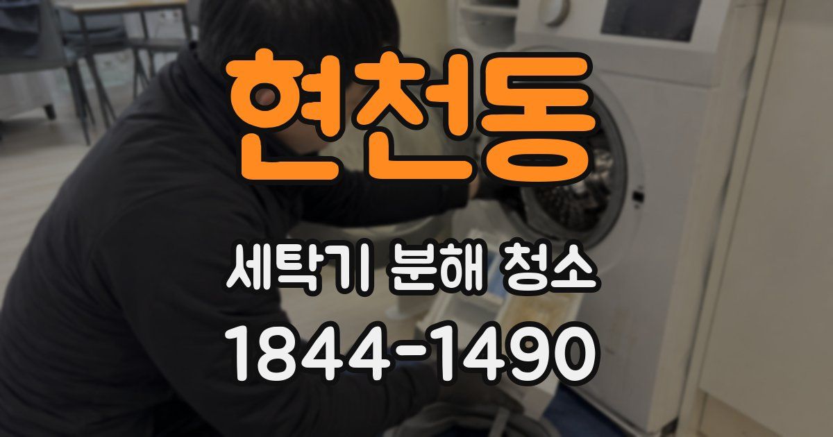 현천동 세탁기 분해 청소