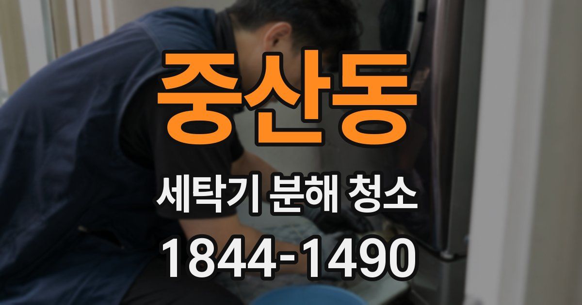 중산동 세탁기 분해 청소