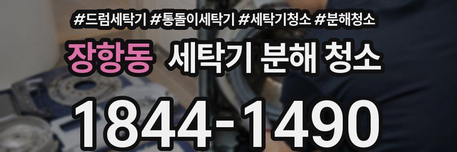 장항동 세탁기 분해 청소