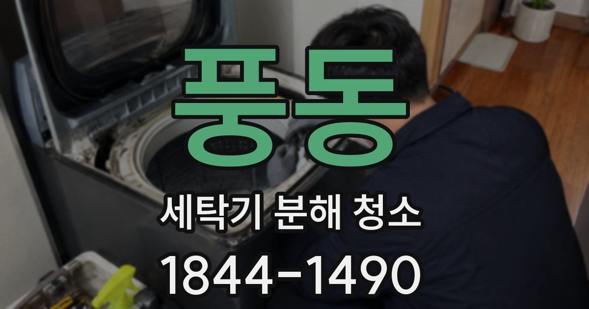 풍동 세탁기 분해 청소