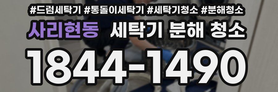 사리현동 세탁기 분해 청소
