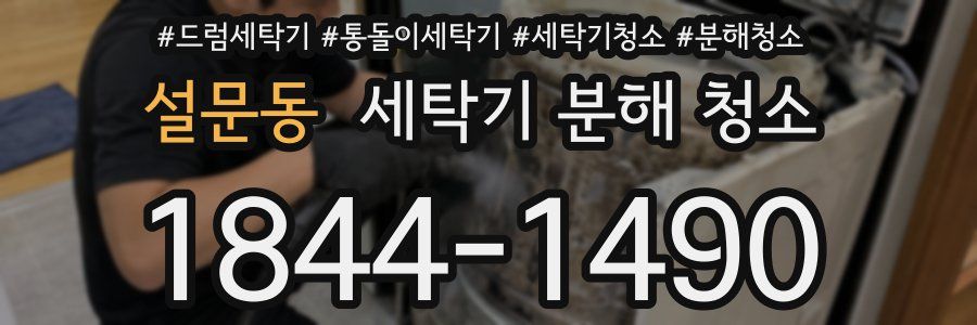 설문동 세탁기 분해 청소