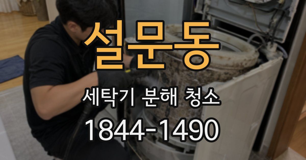 설문동 세탁기 분해 청소