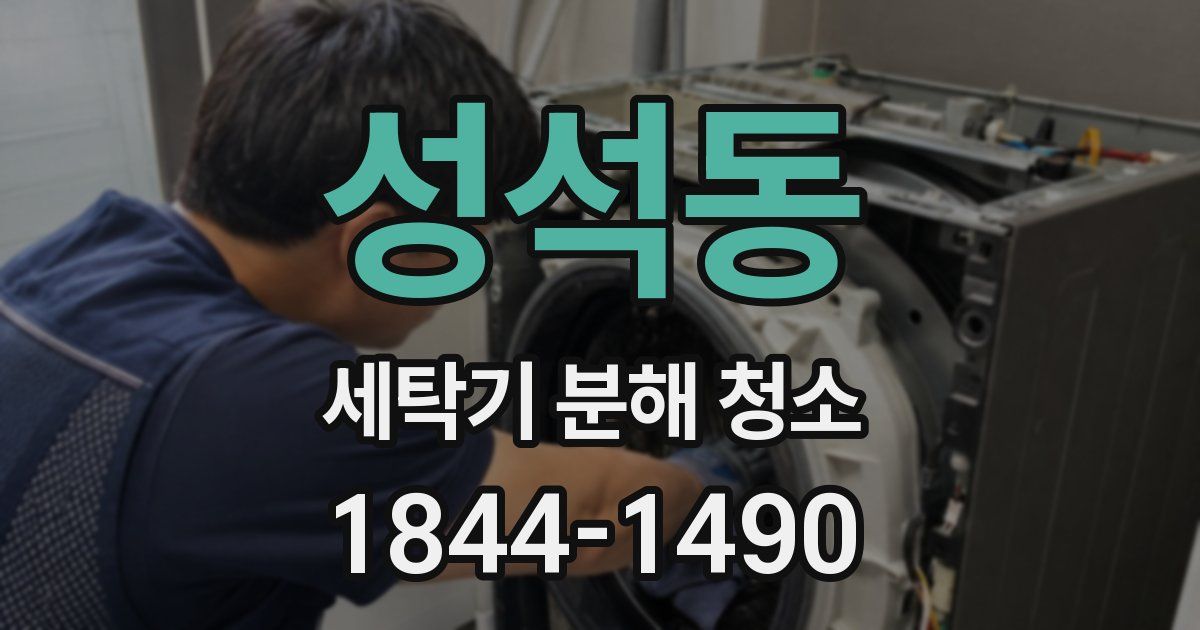 성석동 세탁기 분해 청소