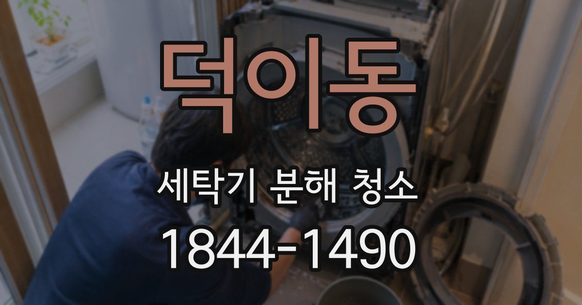 덕이동 세탁기 분해 청소